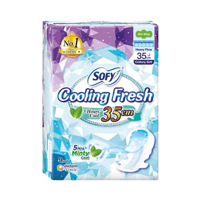 Sofy Cooling Fresh Slim Night Slim Wing 35cm 9pcs/pack