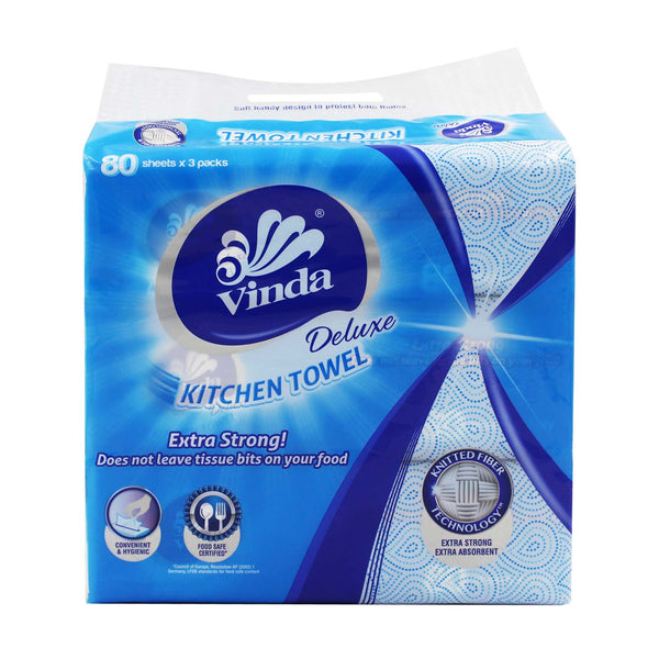 Vinda Deluxe Kitchen Towel 80pcs x 3 (highest price)