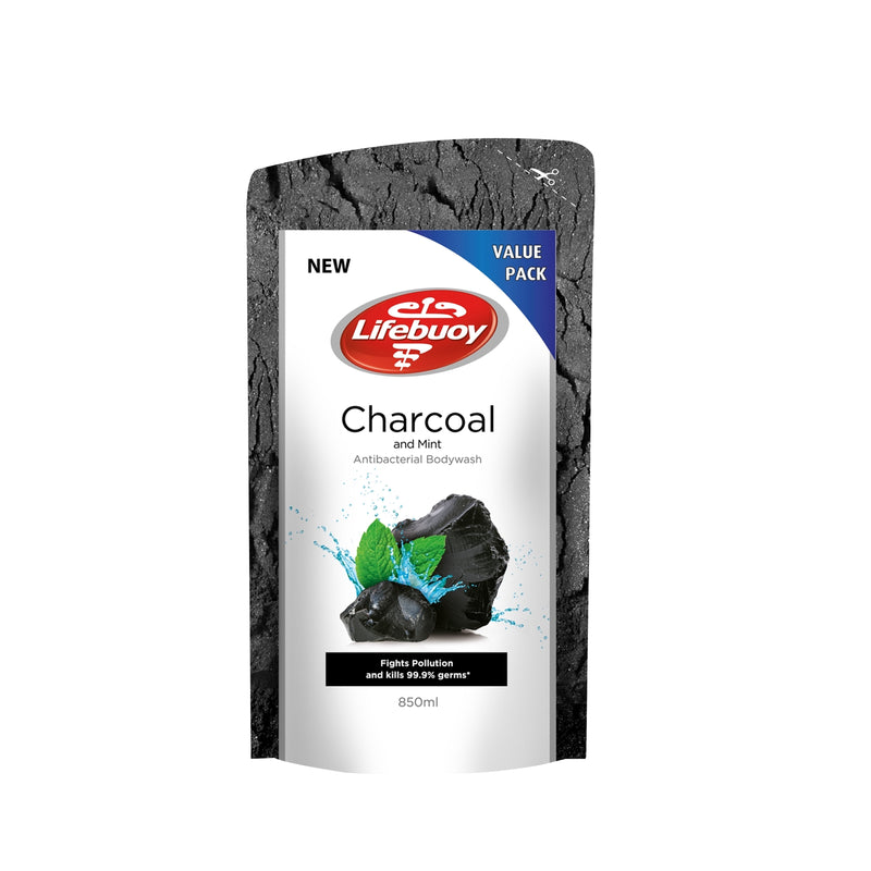 Lifebouy Charcoal Mint Shower Gel Refill 850ml