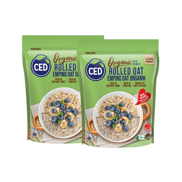 CED Organic Rolled Oat Regular (Twinpack) 500g x 2 (highest price)