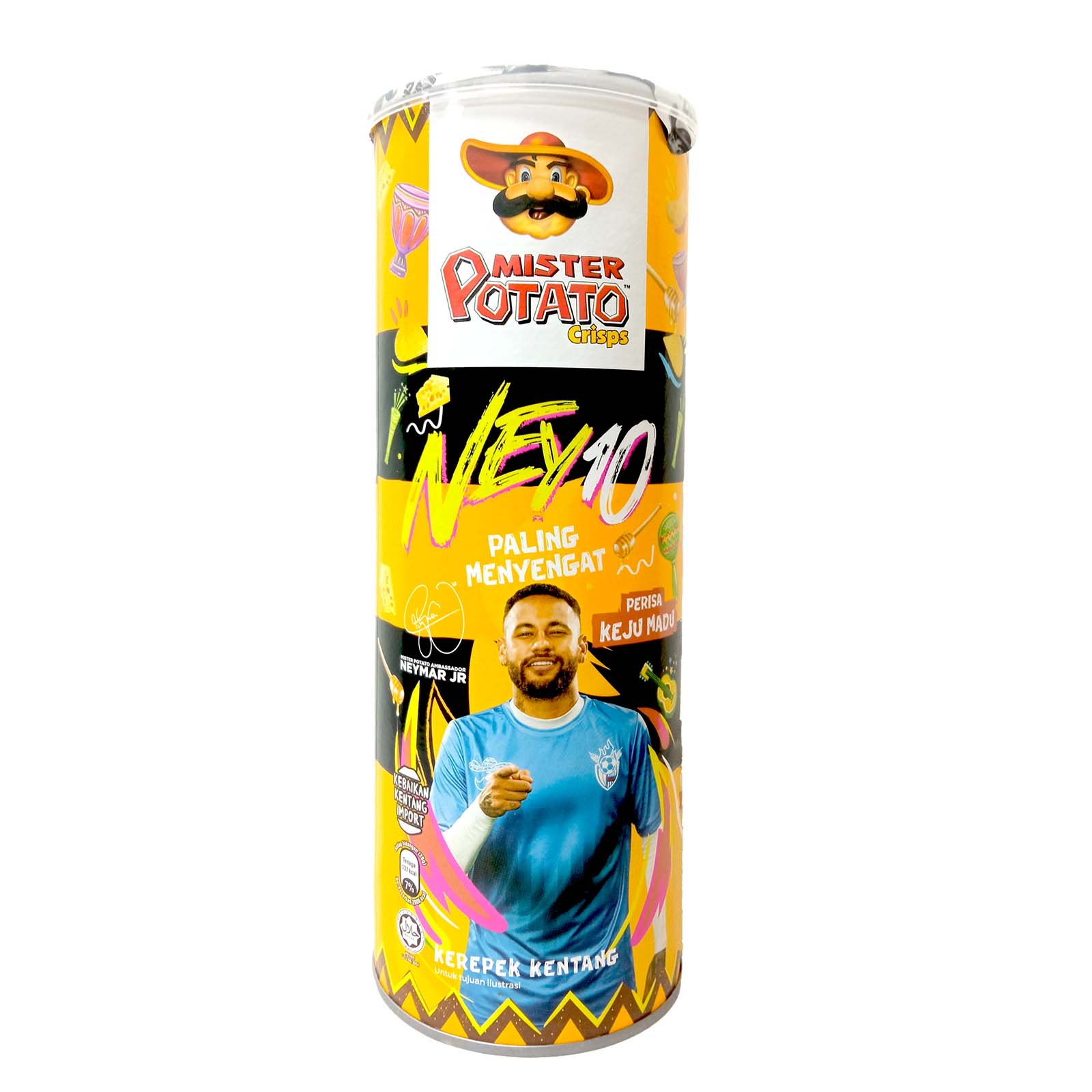 Mister Potato Crisps Honey Cheese Flavour 125g