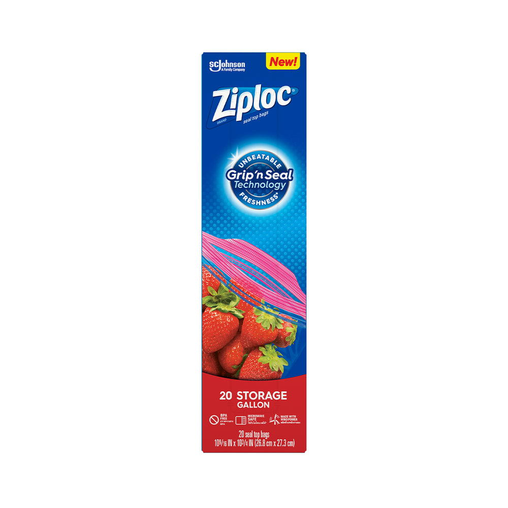 Ziploc Storage Gallon Bags 20pcs/pack