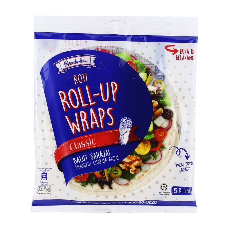 Gardenia Roll-Up Classic Wraps 1pack