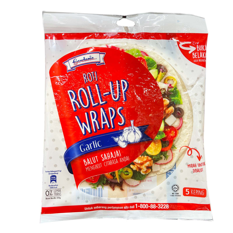 Gardenia Roll-Up Garlic Wraps 1pack