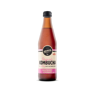 Remedy Organic Raspberry Lemonade Glass Bottle 330ml