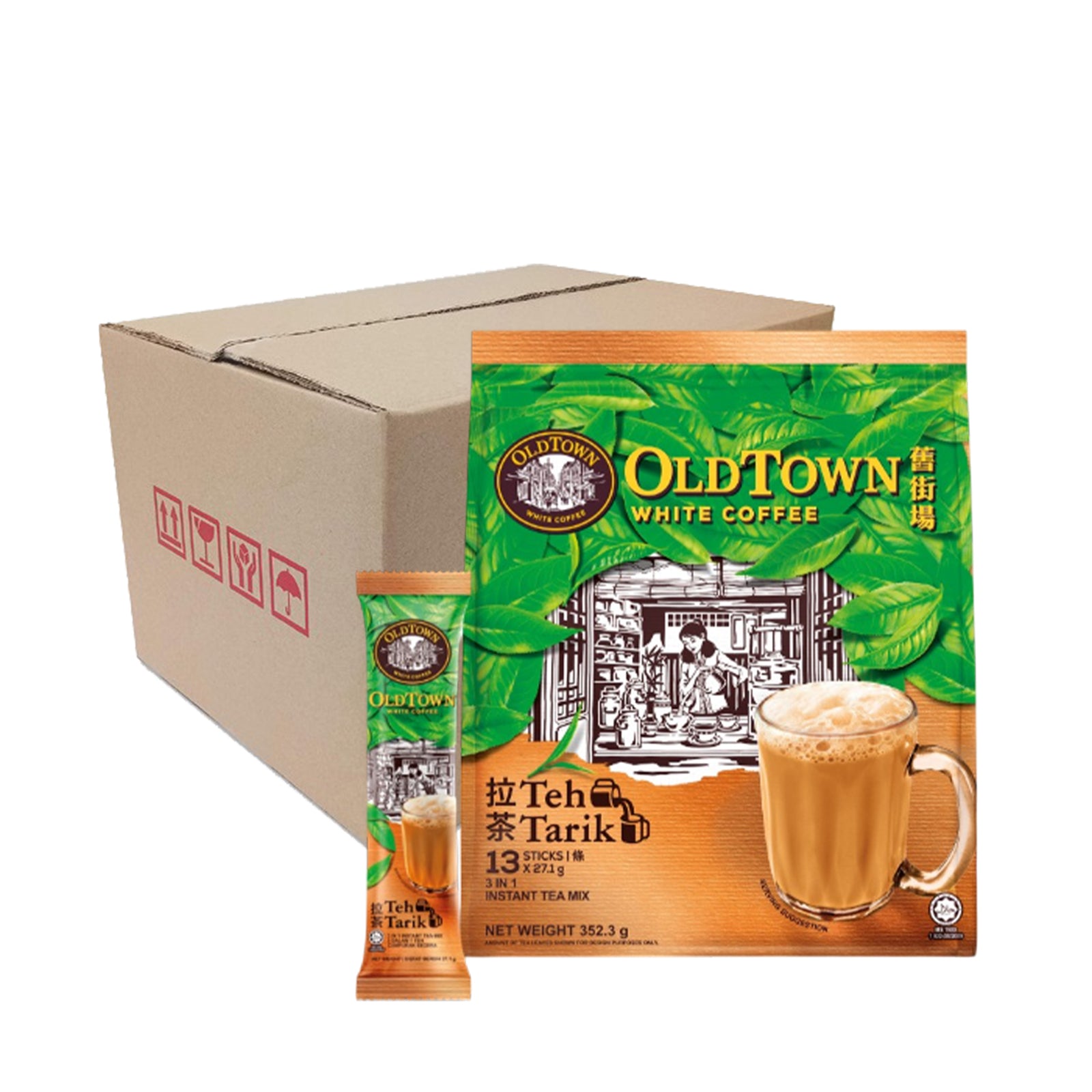 Old Town Teh Tarik Instant 3 in 1 Premix Milk Tea 27.1g x 13