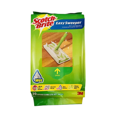Scotch Brite Easy Sweeper Wet Wipes 20pcs/pack