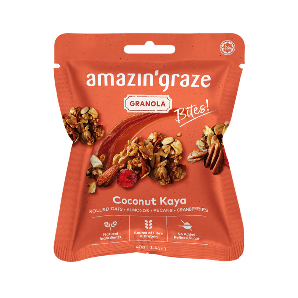 Amazin' Graze Coconut Kaya Granola Bites 40g