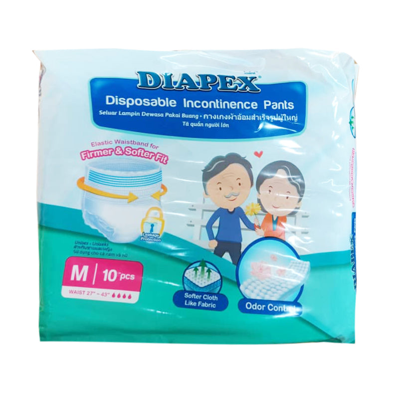 Diapex Adult Diapers Pants (Medium) 10pcs/pack