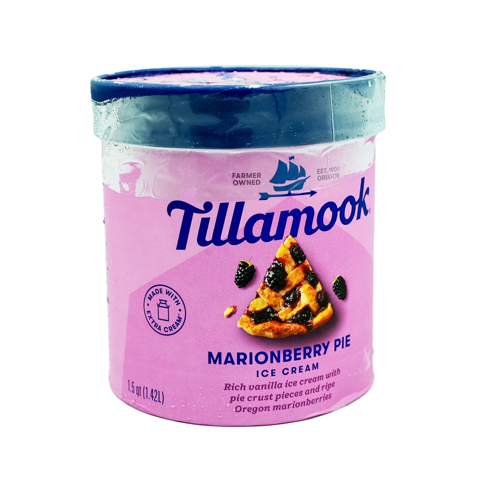 Tillamook Marion Berry Pie Ice Cream Tub 1.4L