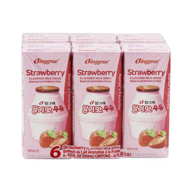 Binggrae Strawberry Flavoured Milk 200ml