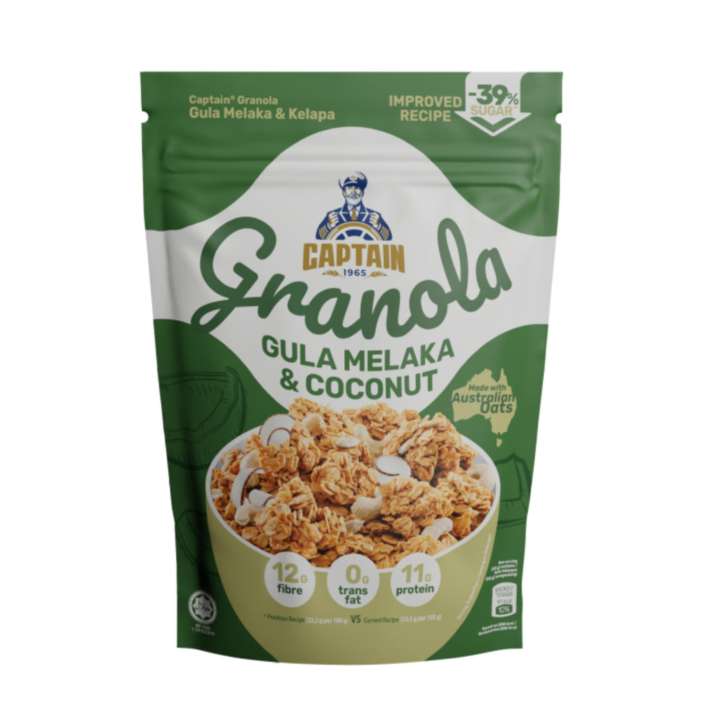 Captain Oats Granola Gula Melaka 220g
