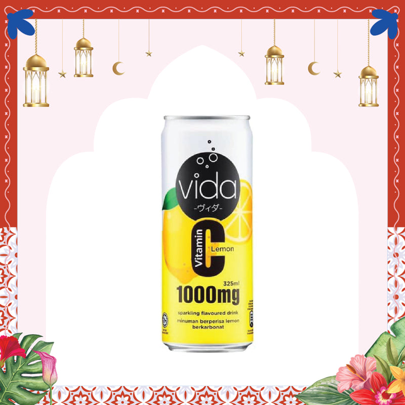 Vida C Lemon Sparkling Flavoured Drink 325ml