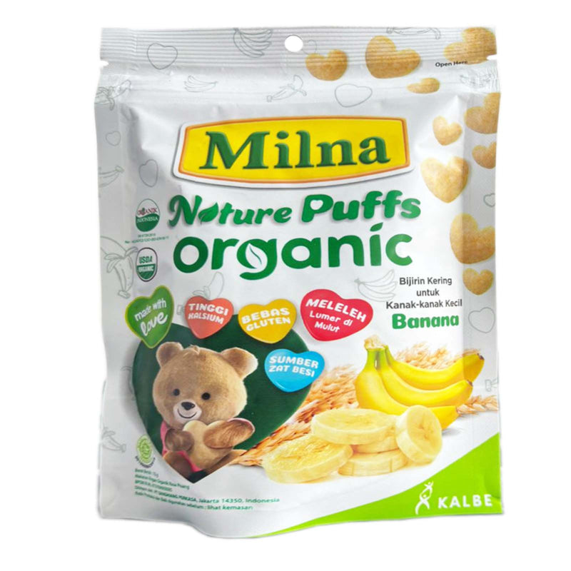 Milna Nature Organic Banana Puff 15g