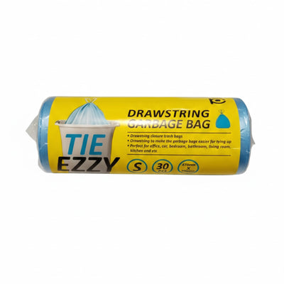 Tie Ezzy Drawstring Black Garbage Bag (Small) 47 x 54 30pcs/pack