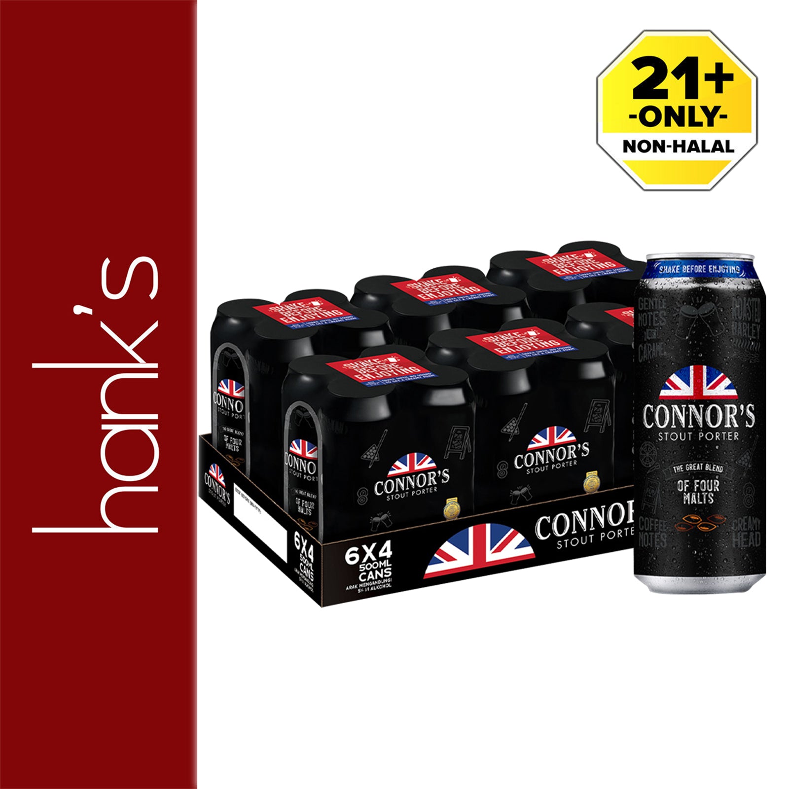 Connors Stout Can 500ml