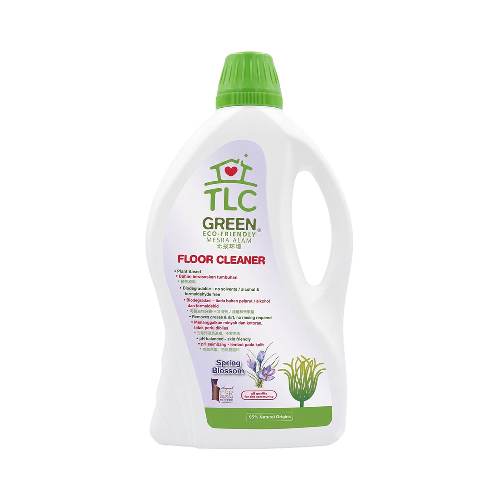Tlc Green Floor Cleaner Spring Blossom 2L
