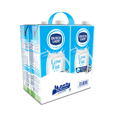 Dutch Lady UHT Low Fat Milk 1L x 4