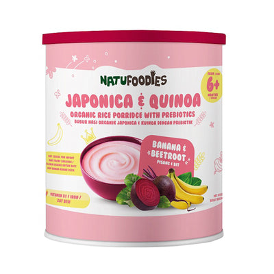 Natufoodies Jappnica & Quinoa Porridge with Banana & Beetroot 200g