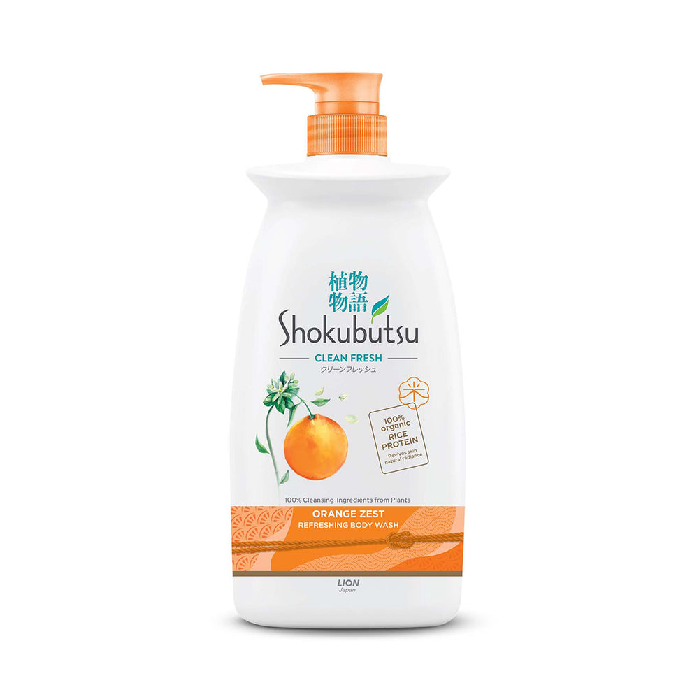 Shokubutsu Body Wash Orange Zest Scent 900g