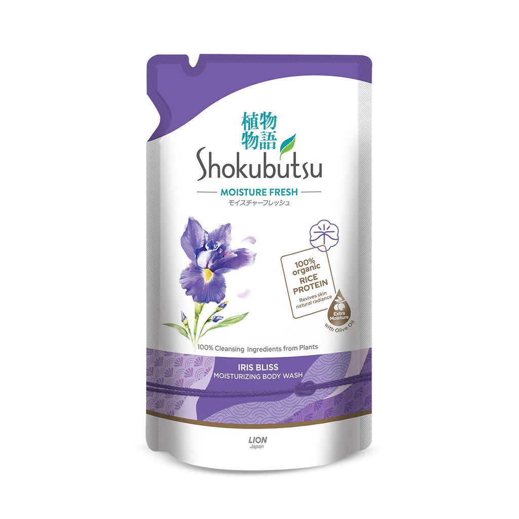 Shokubutsu Iris Bliss Body Wash Refill 500g