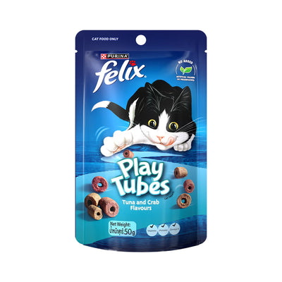 Felix Play Tubes Tuna & Crab Cat Treats 50g