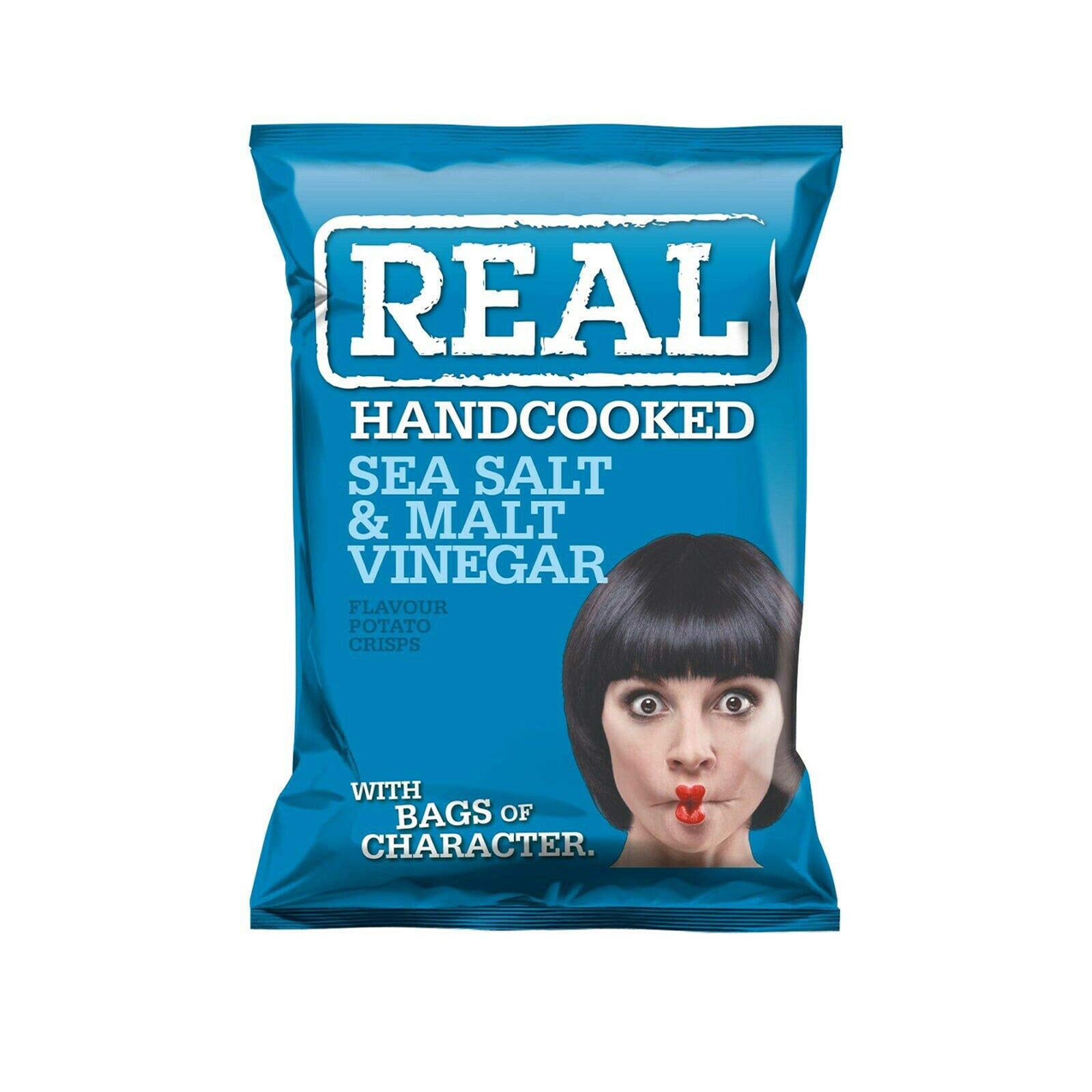Real Handcooked Sea Salt And Cider Vinegar Potato Crisps 150g