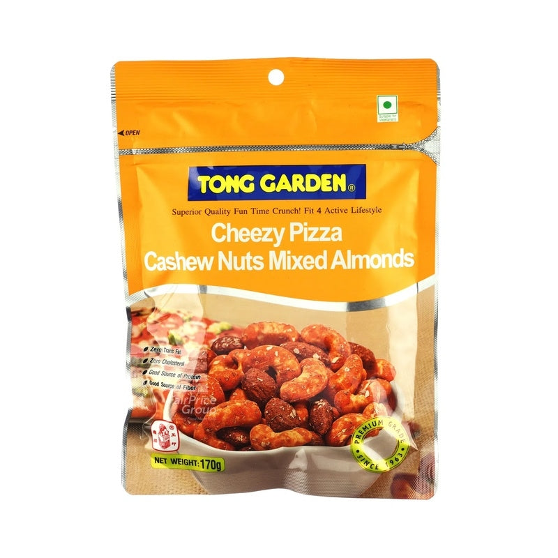 Tong Garden Cheezy Pizza Cashew Nuts Mixed Almonds 140g