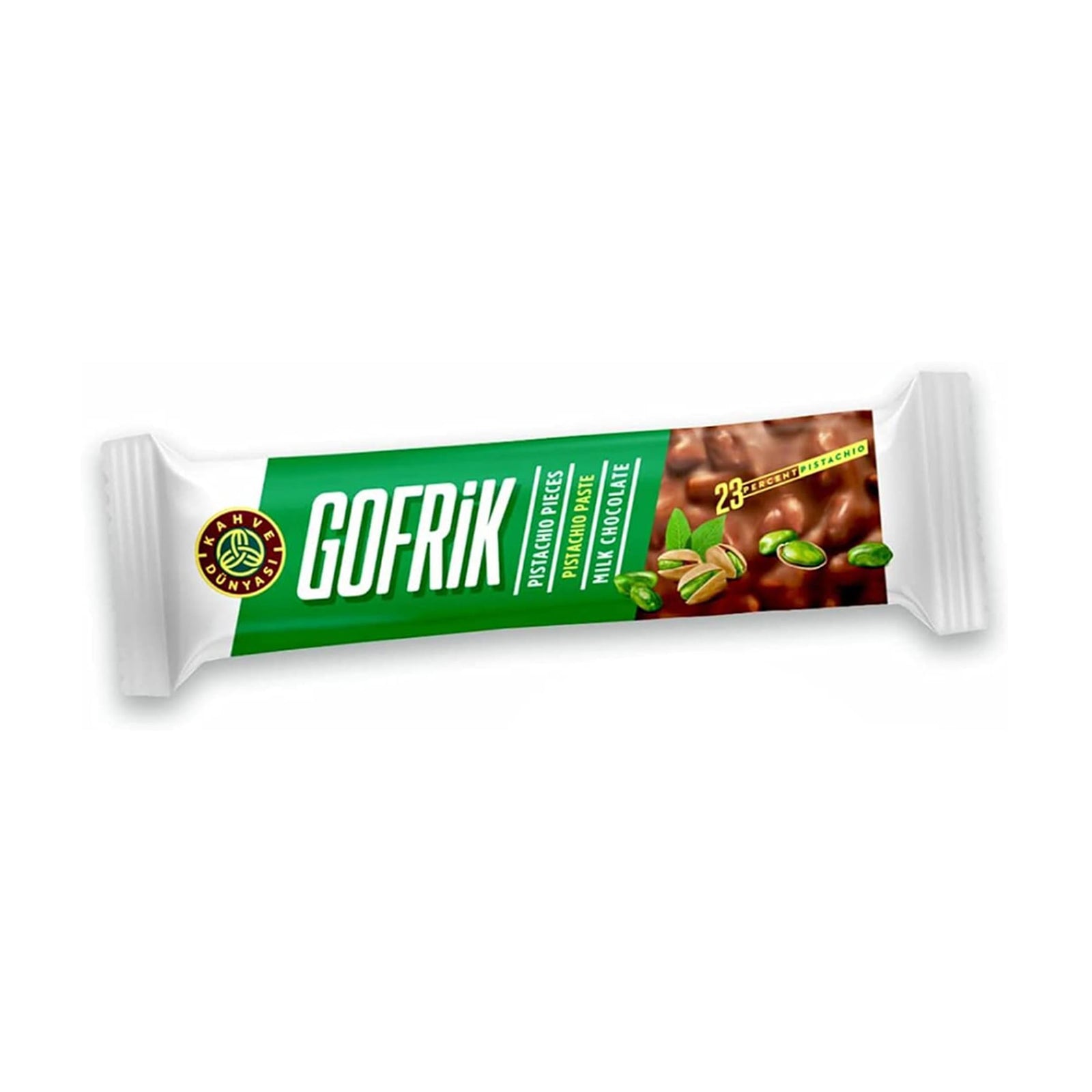 Kahve Gofrik Milk Chocolate With Pistachio 24g