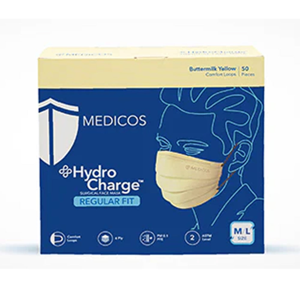Medicos Hydrocharge Regular Fit 4Ply Yellow 50pcs/pack