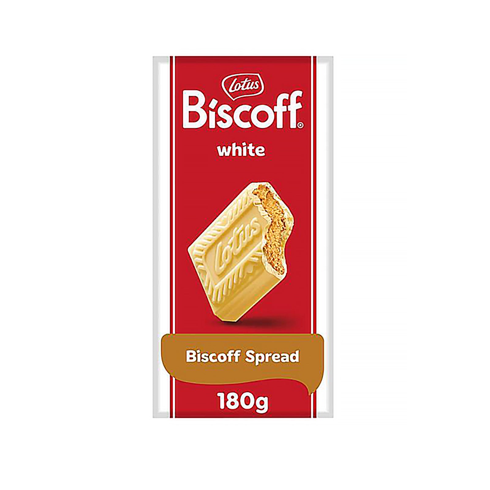 Lotus White Chocolate With Biscoff Cream 180g