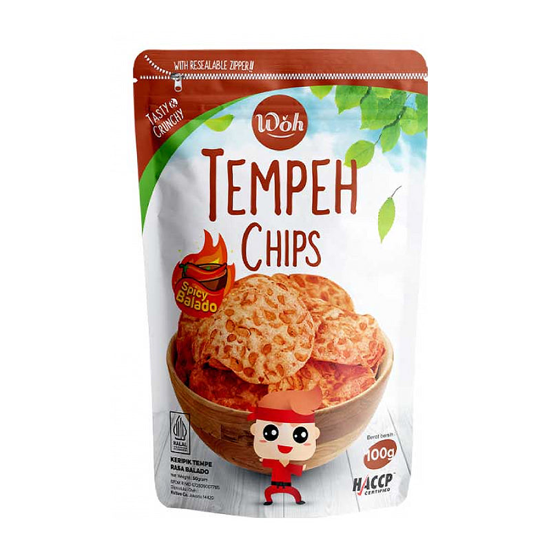 Woh Tempeh Chips Spicy Balado 100g