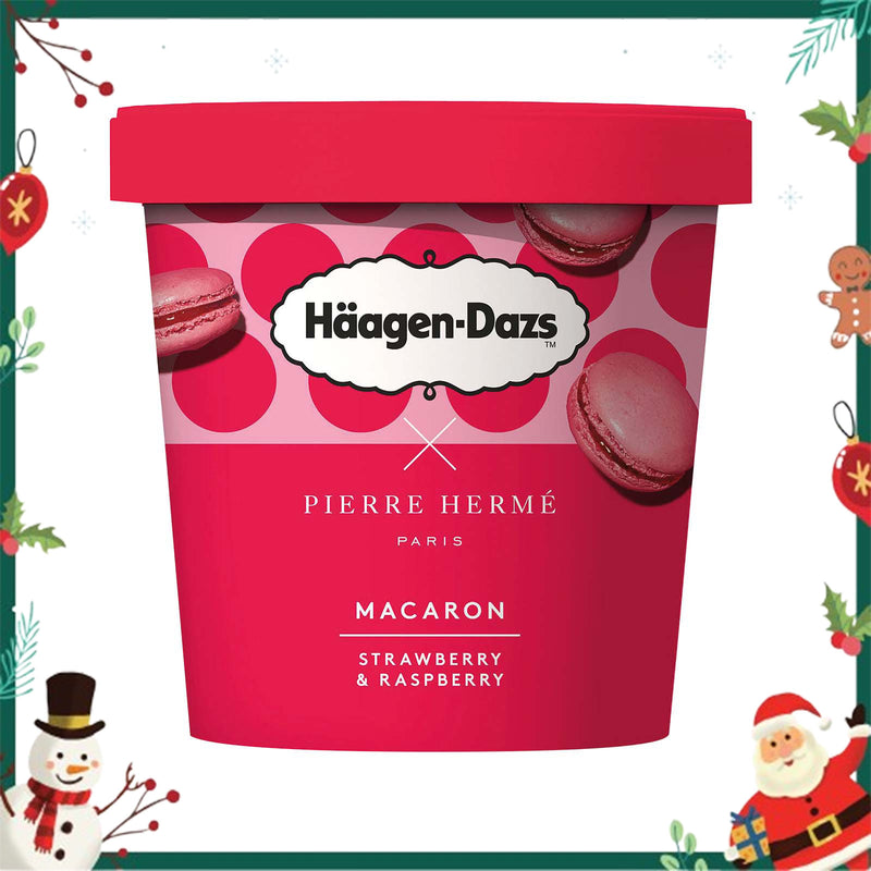 Haagen Dazs Macaron, Strawberry and Raspberry Ice Cream 420ml