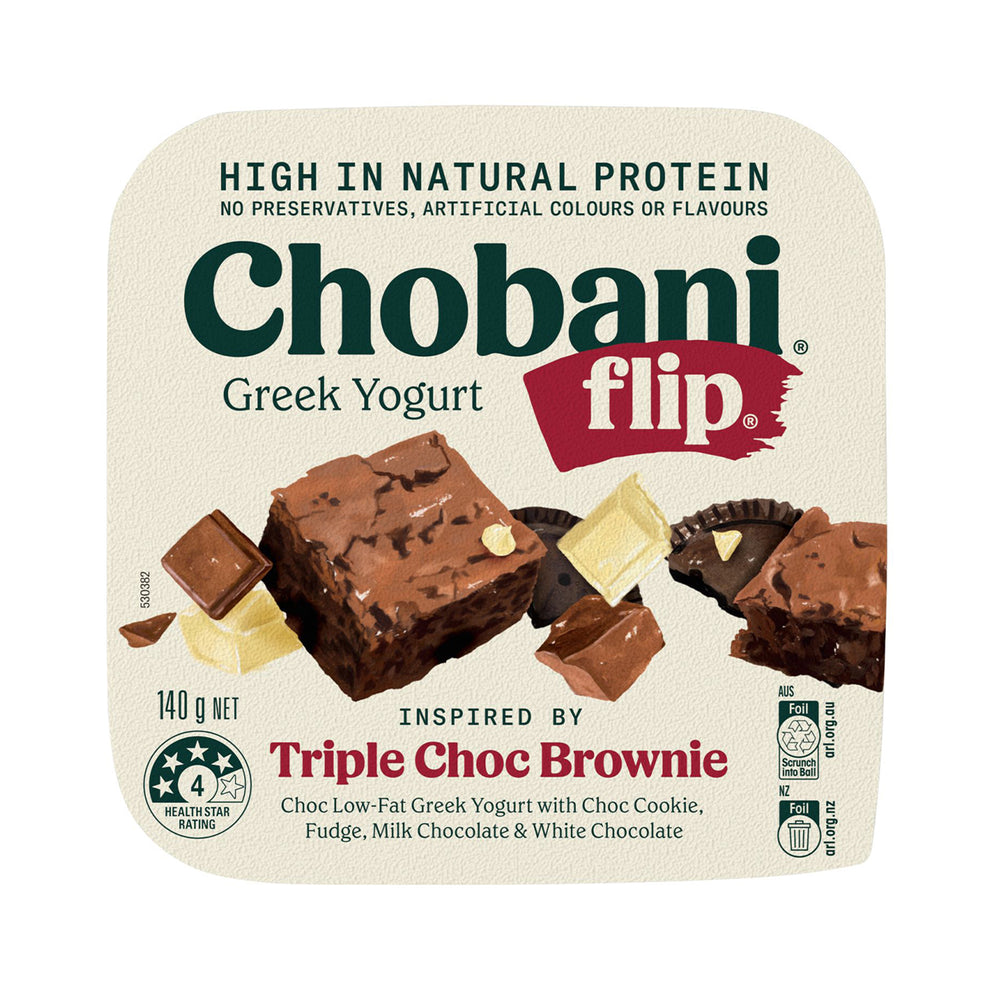 Chobani Flip Triple Chocolate Brownie Greek Yogurt 140g