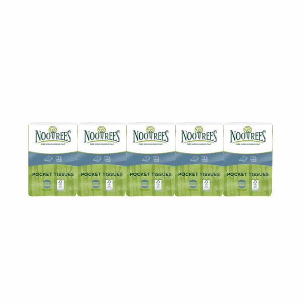 NooTrees Bamboo Hanky Pocket Tissue 2ply 9pcs x 10