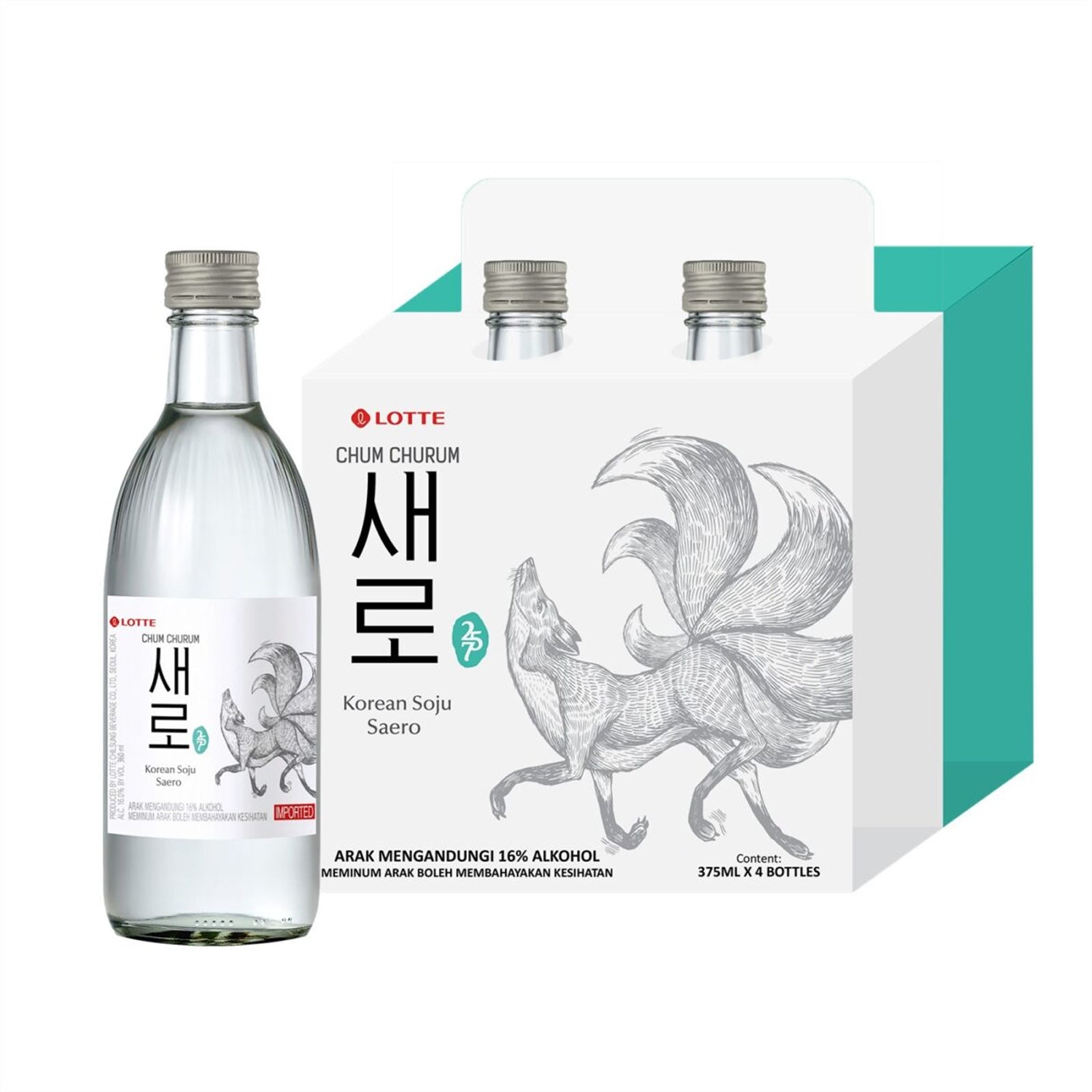 Chum Churum Saero Cluster Pack 375ml x 4