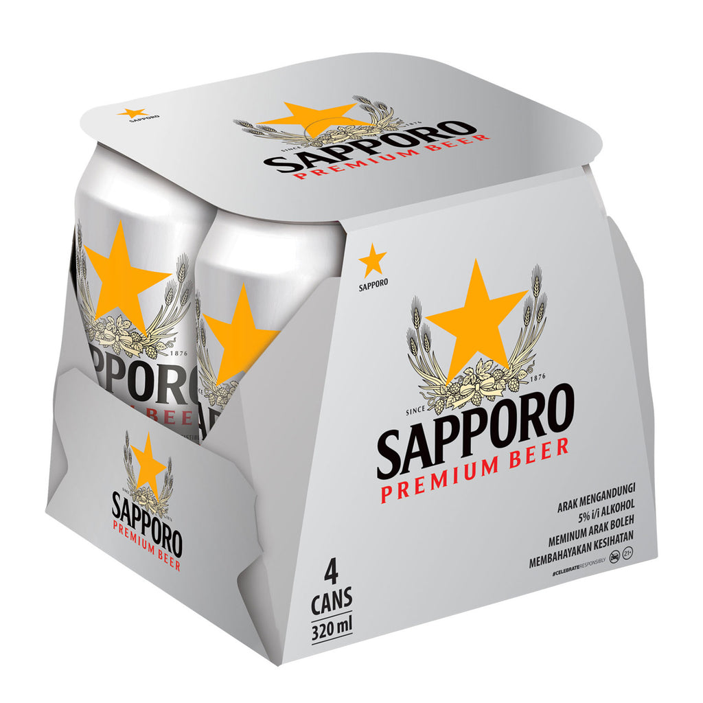 Sapporo Beer Can 320ml