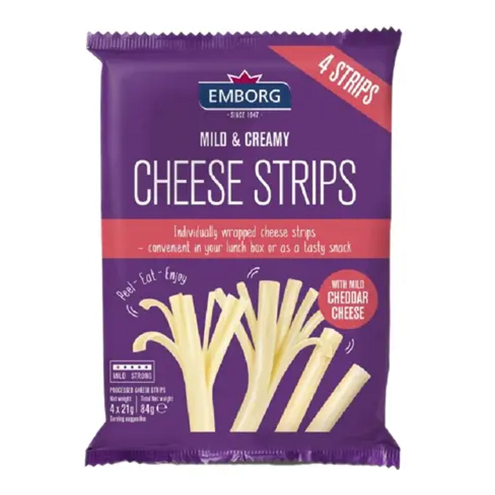 Emborg Cheese Strips 84g