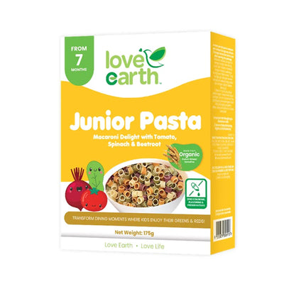 Love Earth Organic Vegetable Macaroni Kids Pasta 175g