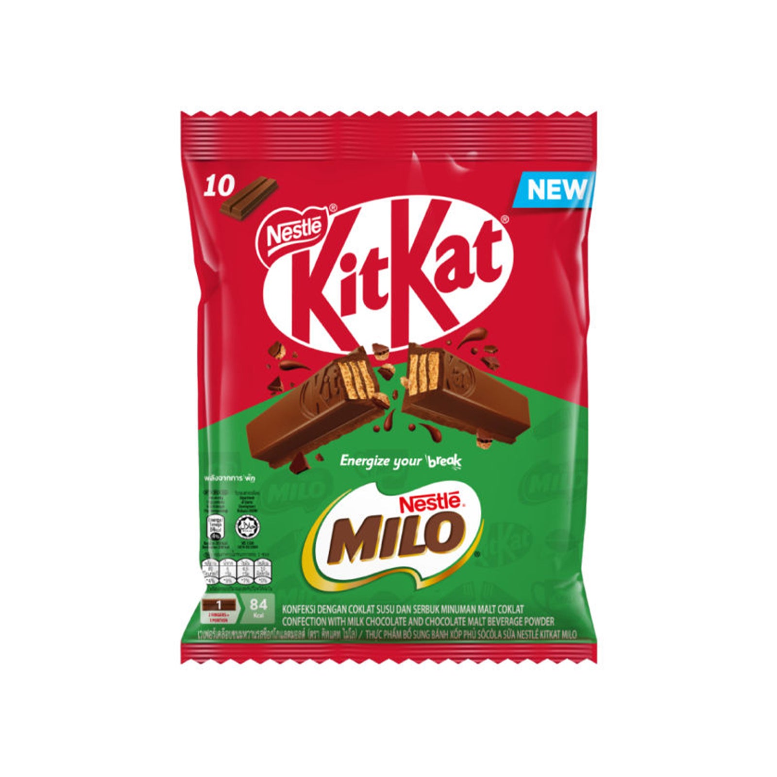 KitKat MILO Flowrap Sharebag 17g x 10