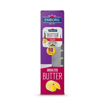 Emborg Mini Unsalted Butter 8g x 10