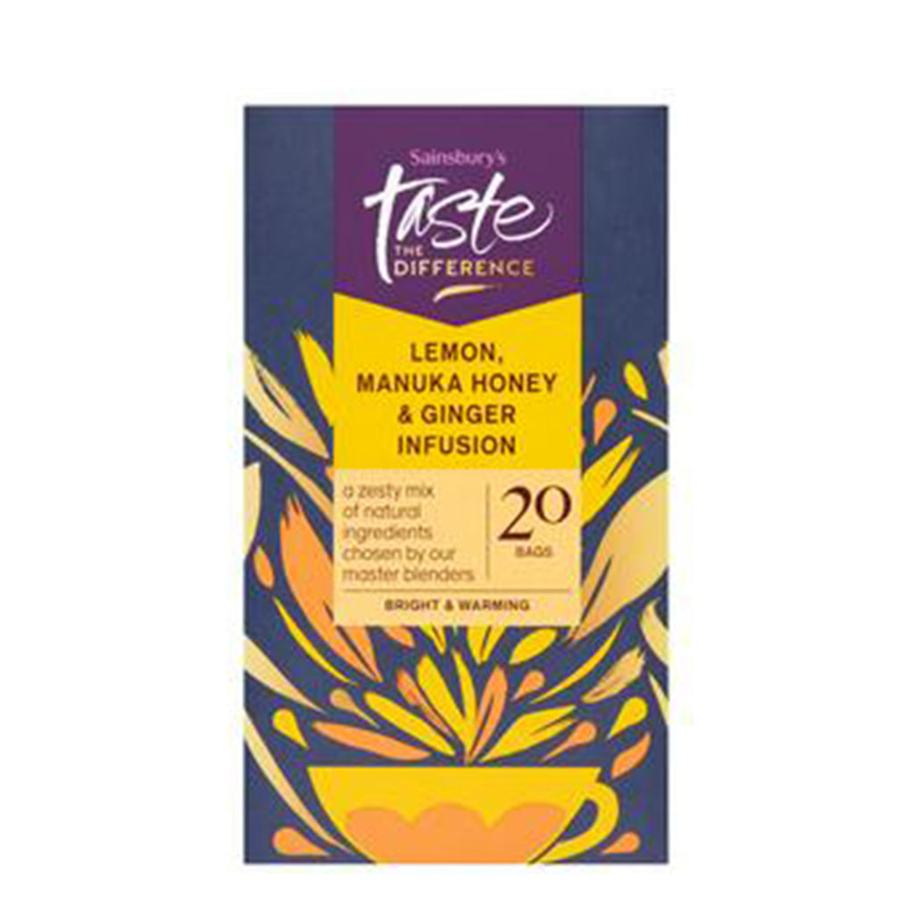 Sainsburys Taste The Difference Camomile Honey and Ginger 20pcs/Pack 40g