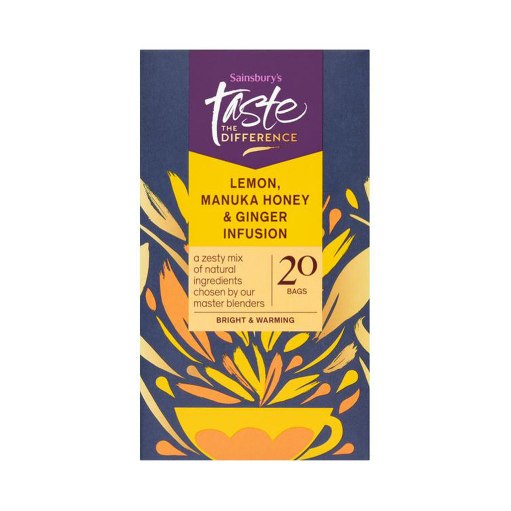Sainsburys Taste The Difference Camomile Honey and Ginger 20pcs/Pack 40g