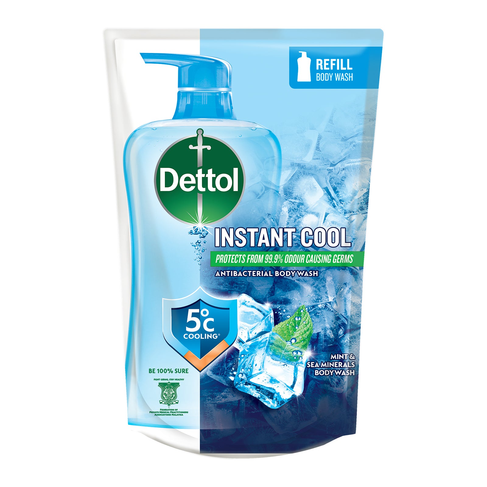 Dettol Shower Gel Cool 800g