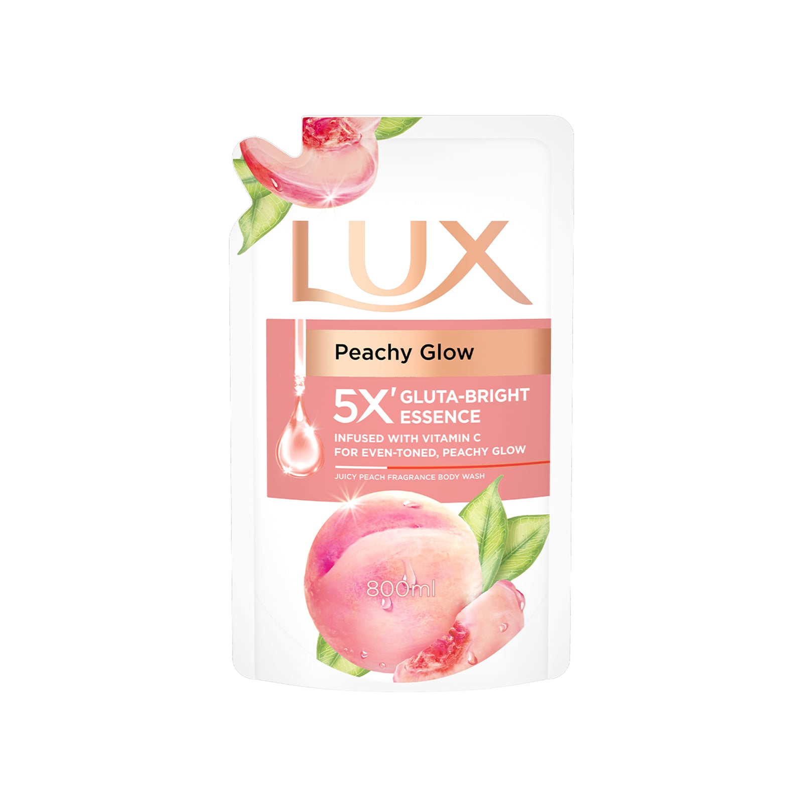 Lux Liquid Peachy Glow Refill 800ml