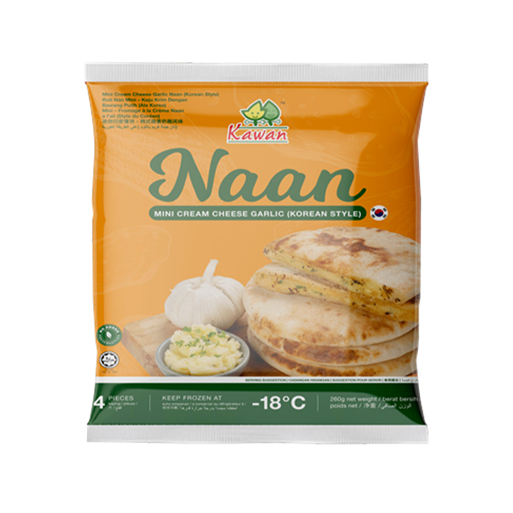 Kawan Mini Cream Cheese Garlic Naan 65g x 4