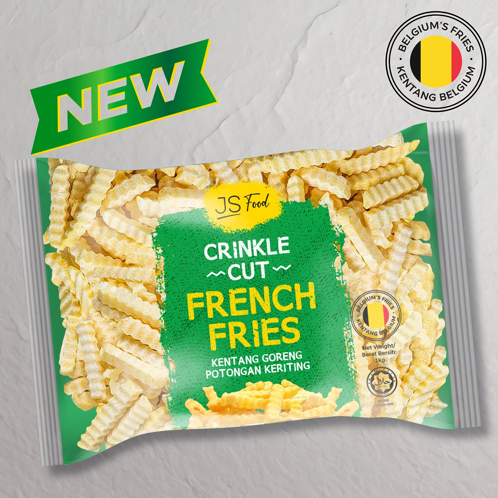 JS Food Crinkle Cut French Fries 1kg