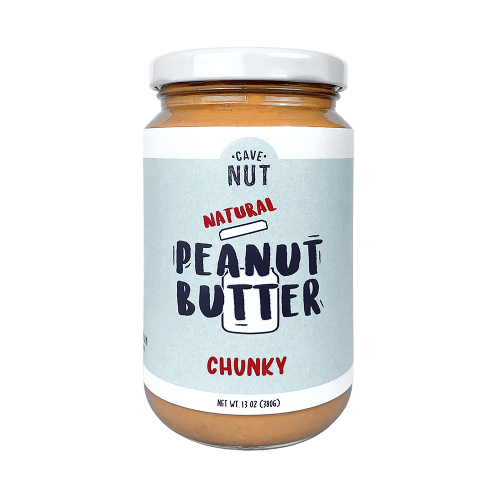 Cave Nut Natural Peanut Butter Spread (Chunky) 380g