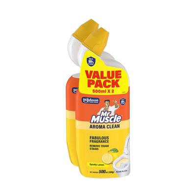 Mr Muscle Toilet Bowl Cleaner Lemon 500ml x 2