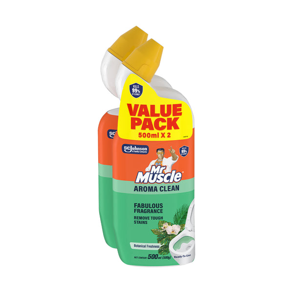 Mr Muscle Toilet Bowl Cleaner Bot 500ml x 2